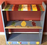 Three Tier Wooden Children's Bookshelf