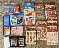 Assorted Stickers & Card Games