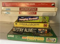 Monopoly, Stay Alive & Other Board Games