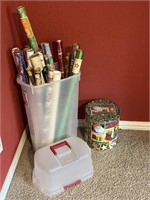 Wrapping Paper, Storage Container & Tin