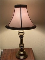 Brass Table Lamp w/Shade