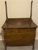 Four Drawer Antique Dresser w/Wheels