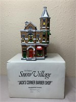 Dept 56 "Jack's Corner Barber Shop" Snow Village