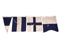 (4) Nylon Nautical Flags
