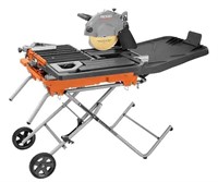 $814  RIDGID 15 Amp 10 in. Wet Tile Saw with Porta