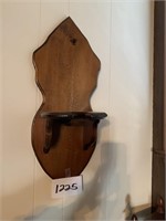 Wood oil lamp holder