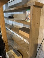 Wood storage shelf