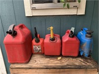Assorted Gas Cans & More