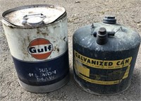 Vintage Gulf Oil Can & More