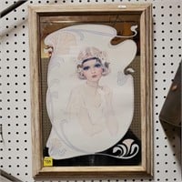 Vintage Art Nouveau Woman Picture/Mirror