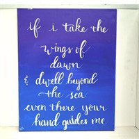 if i take the wings of dawn . . . wall canvas