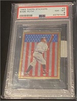 1983 Babe Ruth Topps Sticker#2 nm/mt 8 Card