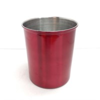 Utensil holder red stainless