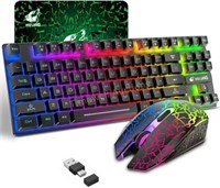 Wireless Gaming Keyboard & Mouse  LED Backlit