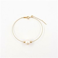 18 Kt Yellow Gold Pearl Bead Bracelet