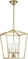 Vintage Lantern Light 4 E12  Golden