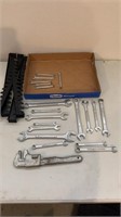 Craftsman Wrench Set and Pipe Wrench