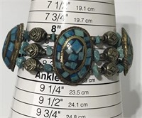 Beautiful Vintage Turquoise Mosaic Turtle Charms