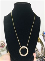 BMNY Gold plated Necklace with pendant