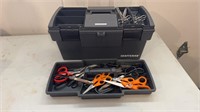 Scissors and Craftsman Toolbox