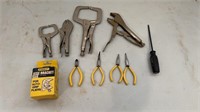 Variety of Grips and Pliers
