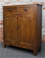 A 19th C. Yellow Pine Grain Painted Pantry