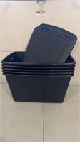 5 Storage Totes with Lids