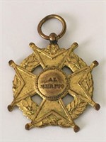 Vintage Gold AL MERITO Pendant Jewelry Maltese