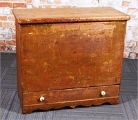 An 18th Century Primitive Pine Sugar Chest,