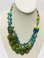 Vintage Chico’s glass necklace