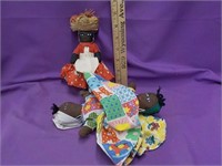 Jamaican topsy turvy & other doll