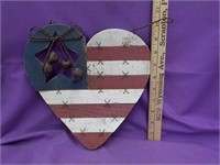 Wood heart decoration