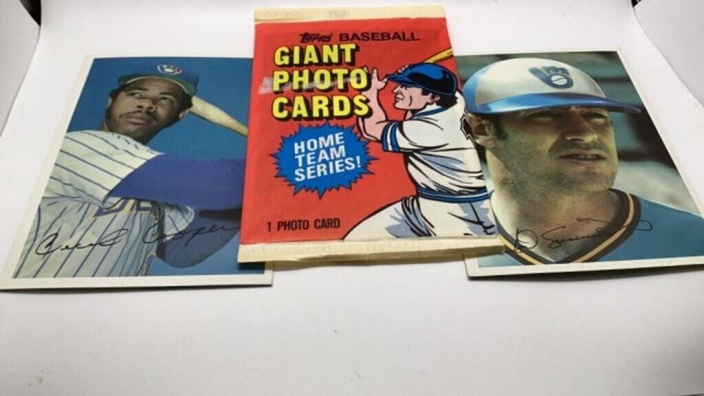 1981 Topps Giant Photo Cards 5x7 Unopened Mystery