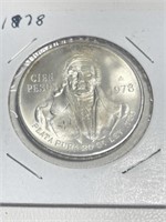 1978 100 Peso Mexican Silver 74%