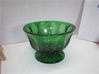 Rich Green Glass Candy Dish - Bowl