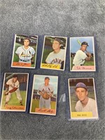 6 - 1954 Bowman Baseball Cards