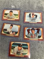 5 - 1955 Bowman Baseball Cards