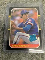 1987 Donruss Rookie Card Greg Maddox  HOF