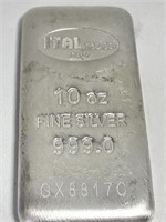 10oz Fine Silver Bar