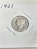 1921 Mercury Dime 90% Silver
