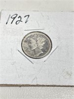 1927 Mercury Dime 90% Silver