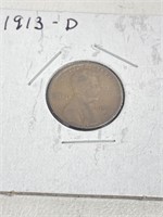 1913-D Wheat Penny
