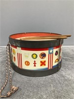 Ohio Art Drum w/ Military Division Emblems