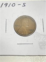 1910-S Wheat Penny