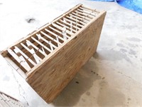 PAIR WOOD CHICKEN CAGES