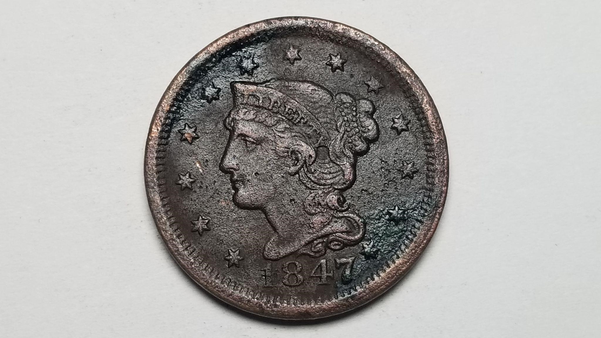 1847 Large Cent High Grade