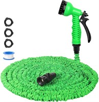 50FT Flexible Garden Hose Water Pipe with Nozzle