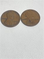 1910, 1918 Wheat Pennies