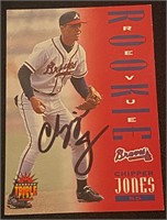 1994 Chipper Jones Signed Baseball Card