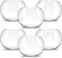 Glass Bubble Vase  6 Pcs (4.5x3.7x5.9)